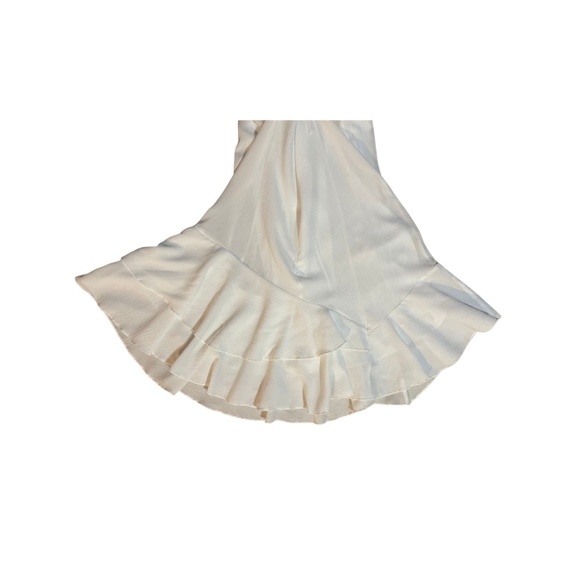 Lucy in the Sky Asymmetric Frill Dress in Vanilla, NWOT Size L - Picture 4 of 7